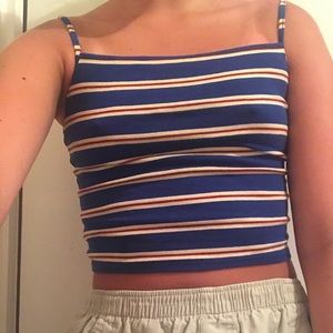Cropped tank . Stripped.